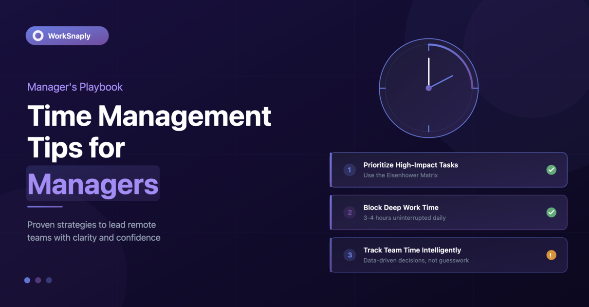 Time Management Tips for Managers: The Complete Playbook for 2026