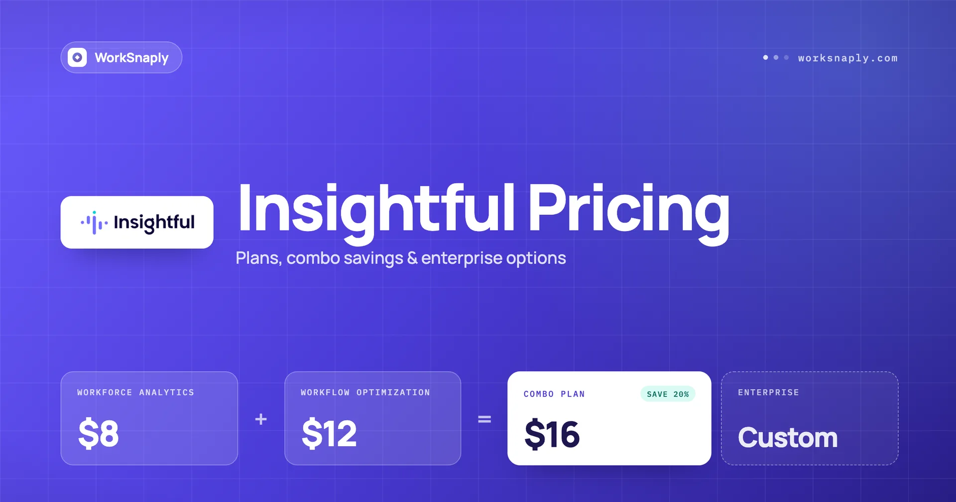 Three pricing plan cards with an add on panel